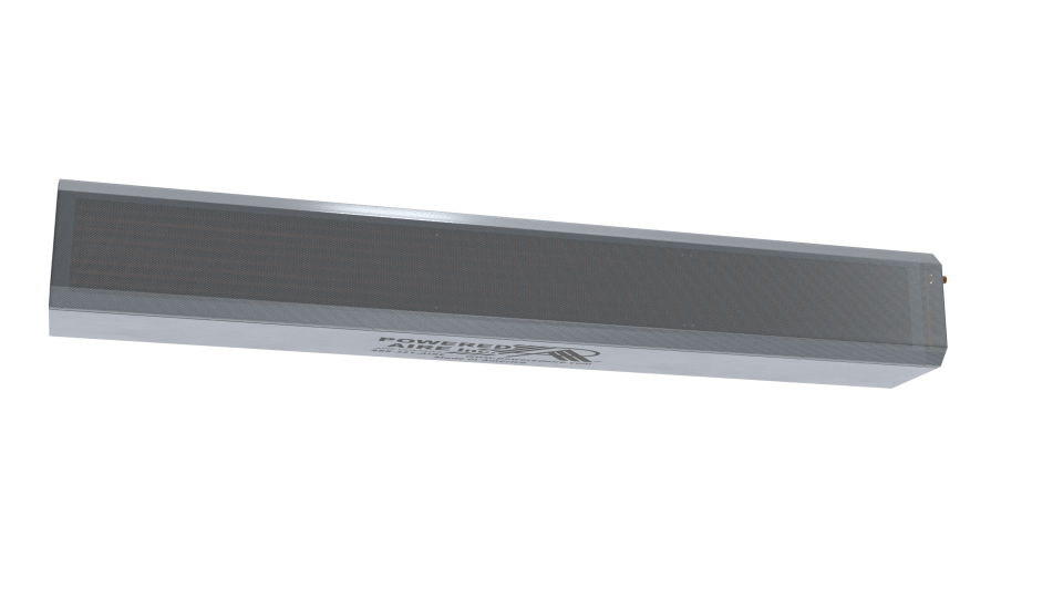360 View | ECE-1-36ST | Air Curtain | 36” ECo-Motor™ Exposed Steam Heated