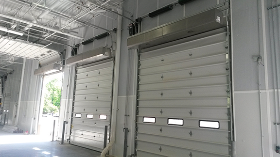 TSD Air Curtains on Large Roll Up Doors