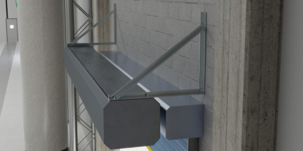 Angle Brackets in front of Cannister